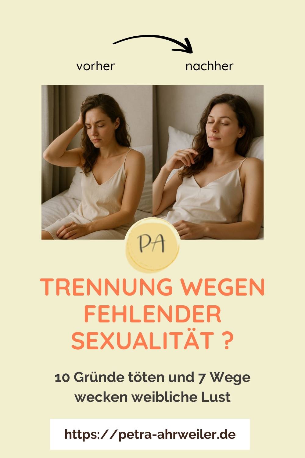 Erinnere dich an die Wege gegen die Trennung wegen fehlender Sexualität, indem du den Pin auf Pinterest pinnst