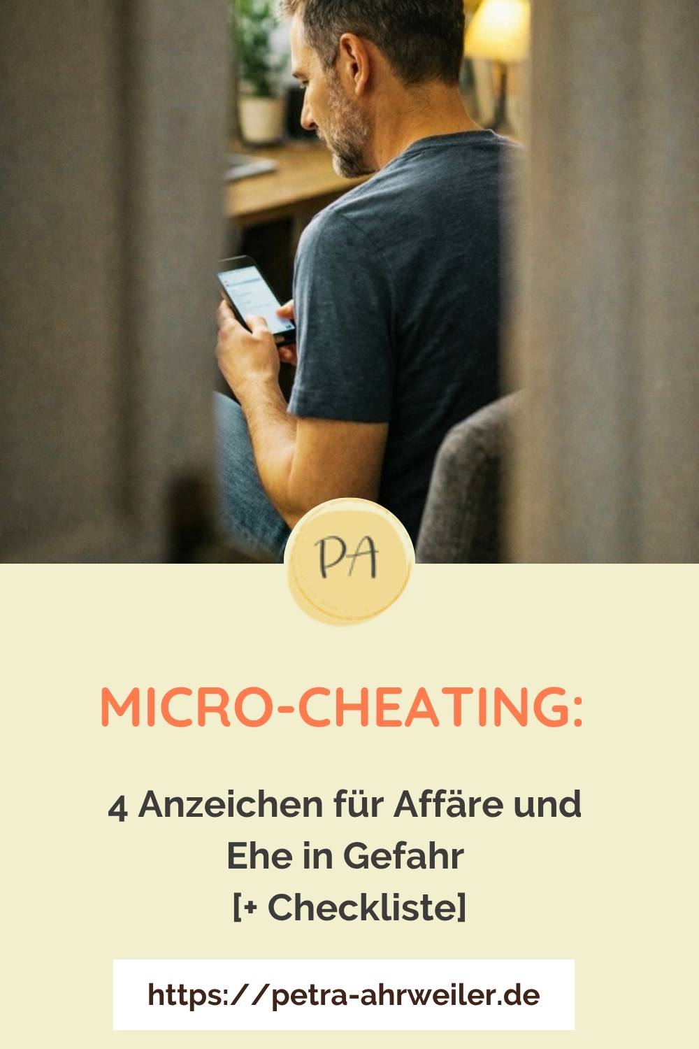 Damit du die vielen Infos über Micro-Cheating und emotionale Affären nicht vergisst, pinne dir diesen Pin auf Pinterest.
